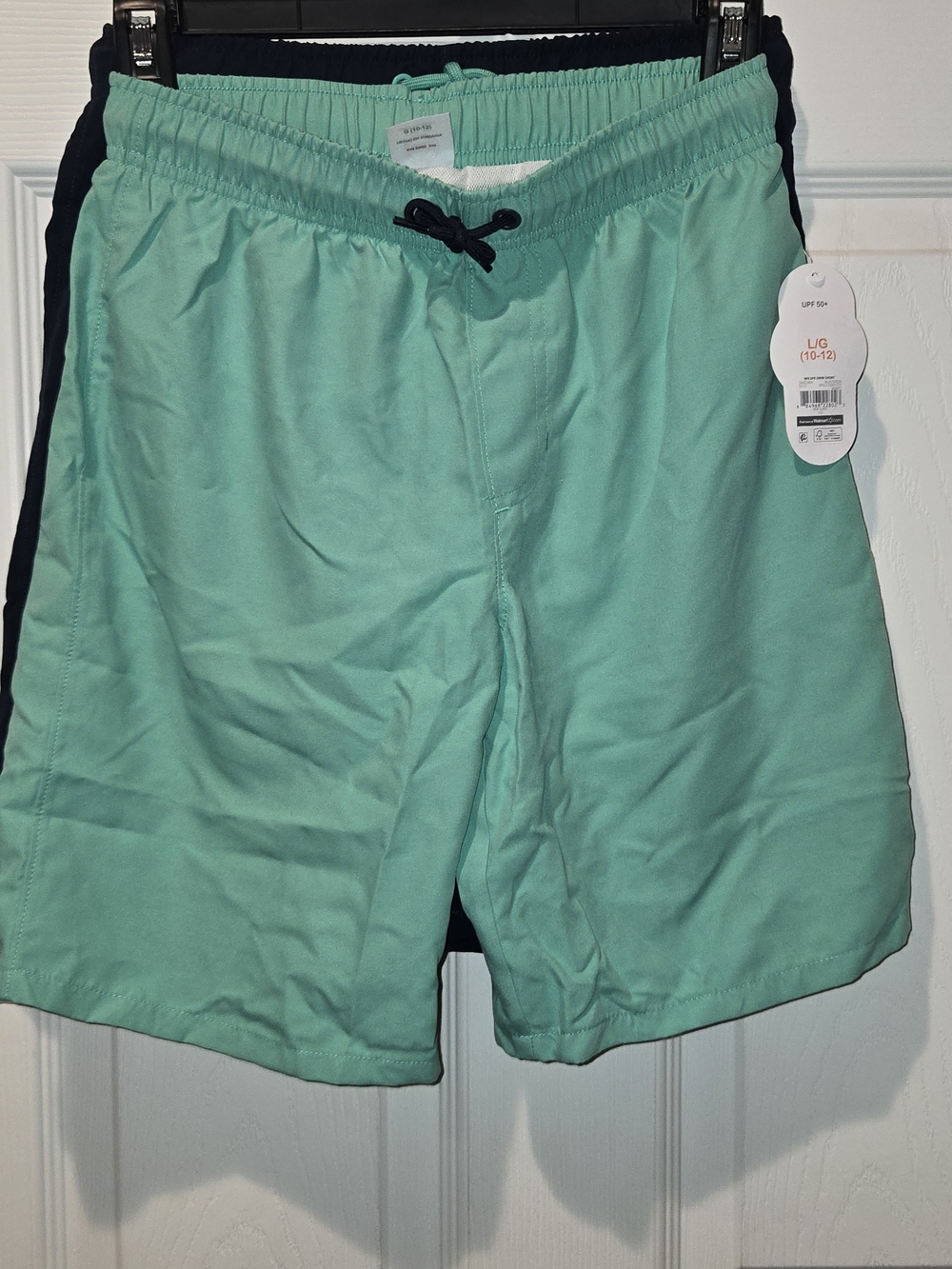 wonder nation Aqua Green Boys' Swim Trunks with Drawstring